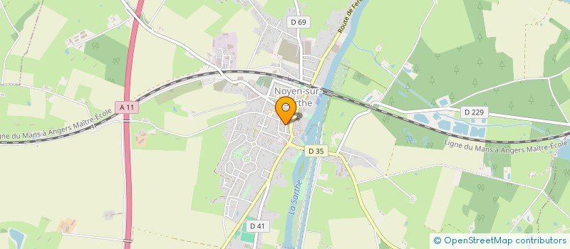 localisation de l'entreprise MONSIEUR ROMAIN MARAIS  NOYEN-SUR-SARTHE