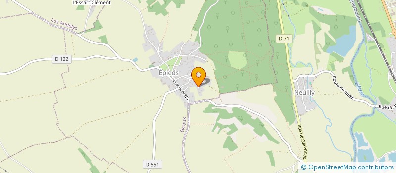 localisation de l'entreprise MONSIEUR ROMAIN MARCHAL  EPIEDS