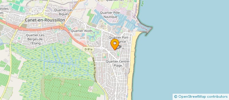 localisation de l'entreprise MONSIEUR ROMAIN MARCHETTO  CANET-EN-ROUSSILLON