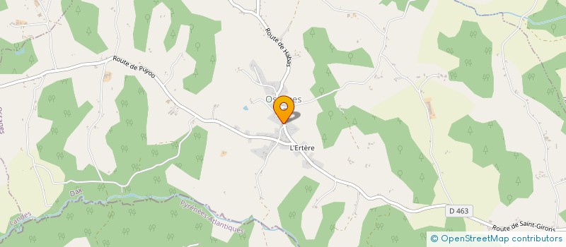 localisation de l'entreprise MONSIEUR ROMAIN MARIE  OSSAGES