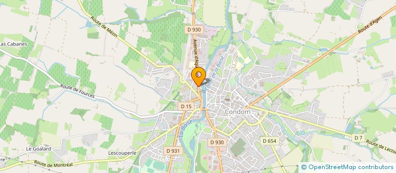 localisation de l'entreprise MONSIEUR ROMAIN MARLES  CONDOM