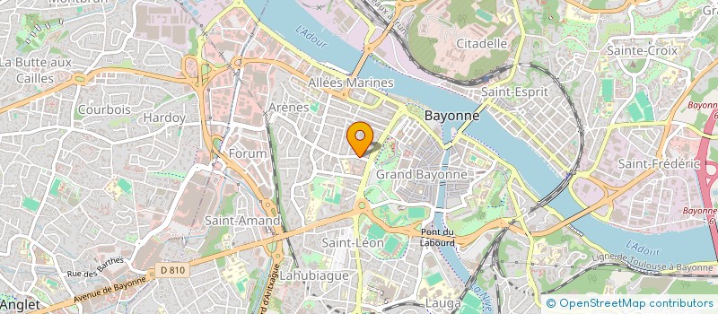 localisation de l'entreprise MONSIEUR ROMAIN MARLOIS à BAYONNE