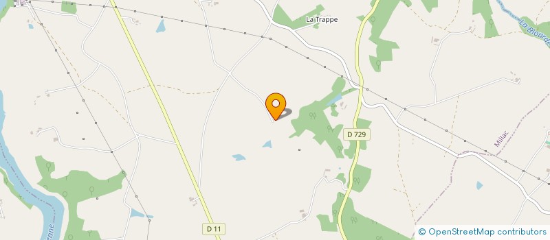 localisation de l'entreprise MONSIEUR ROMAIN MAROLLEAU  MILLAC