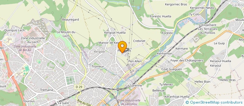 localisation de l'entreprise MONSIEUR ROMAIN MARREC à PLOUEDERN