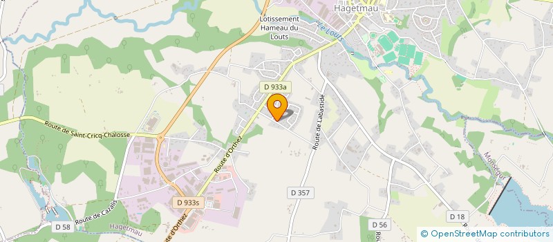 localisation de l'entreprise MONSIEUR ROMAIN MARSAN  HAGETMAU