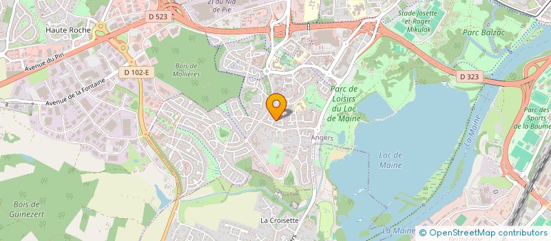 localisation de l'entreprise MONSIEUR ROMAIN MARTEAU à ANGERS