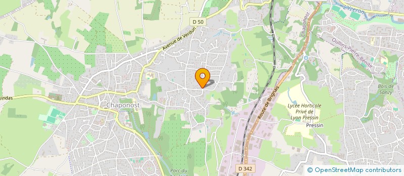 localisation de l'entreprise MONSIEUR ROMAIN MARTIN  CHAPONOST