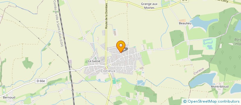 localisation de l'entreprise MONSIEUR ROMAIN MARTINI  CIVRIEUX