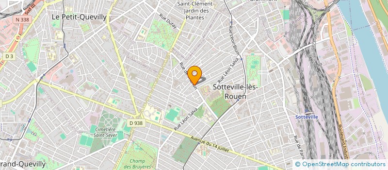 localisation de l'entreprise MONSIEUR ROMAIN MAUGE  SOTTEVILLE-LES-ROUEN