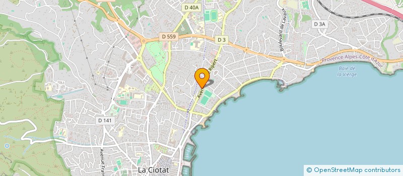 localisation de l'entreprise MONSIEUR ROMAIN MAYET  LA CIOTAT