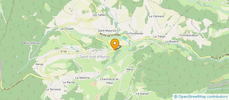 localisation de l'entreprise MONSIEUR ROMAIN MAYNARD à SAINT-JUST-D'AVRAY