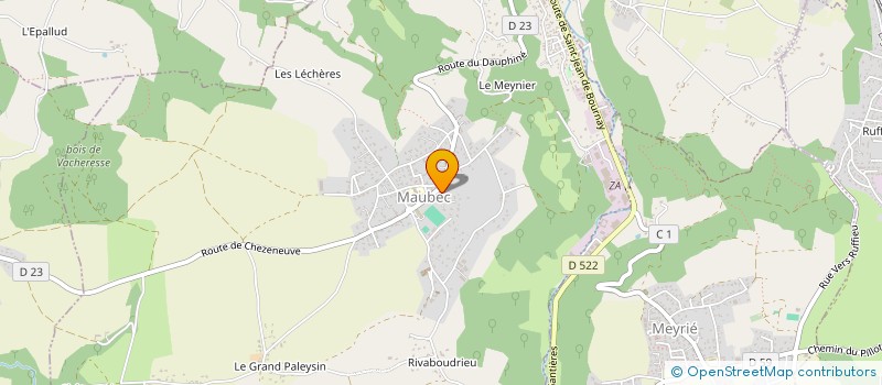 localisation de l'entreprise MONSIEUR ROMAIN MAZE  MAUBEC