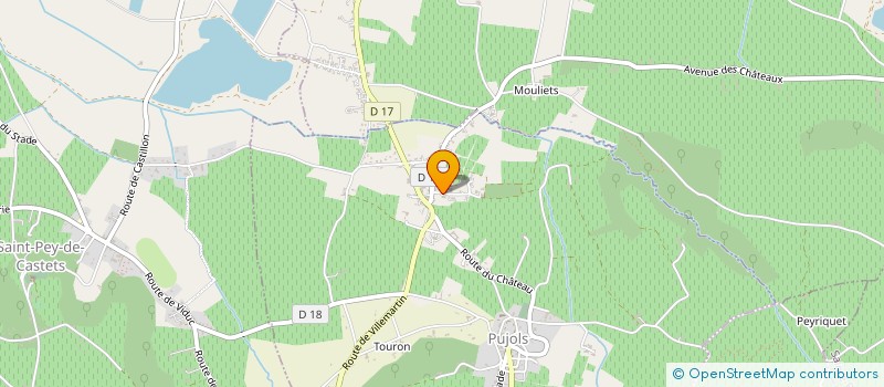 localisation de l'entreprise MONSIEUR ROMAIN MAZIERE  PUJOLS