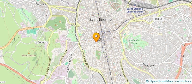 localisation de l'entreprise MONSIEUR ROMAIN MEASSON  SAINT-ETIENNE