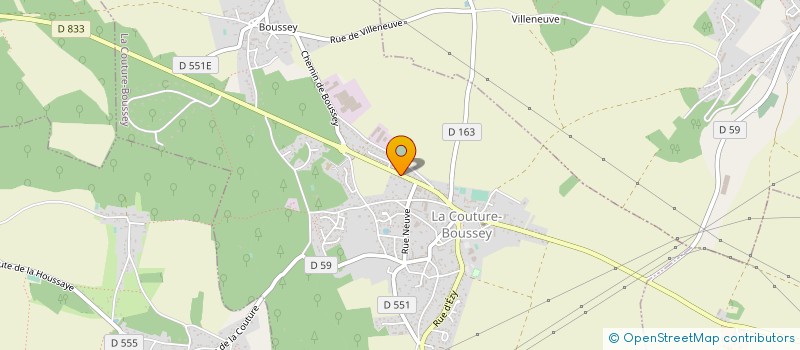 localisation de l'entreprise MONSIEUR ROMAIN MEDARD  LA COUTURE BOUSSEY