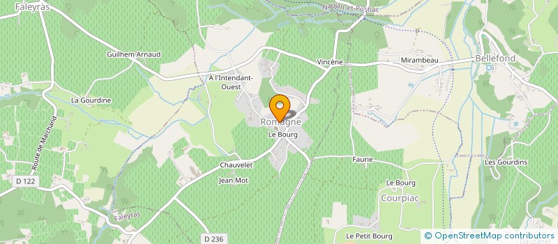 localisation de l'entreprise MONSIEUR ROMAIN MEDINA  COURPIAC