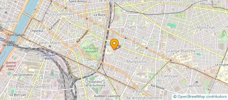 localisation de l'entreprise MONSIEUR ROMAIN MEJEAN  LYON