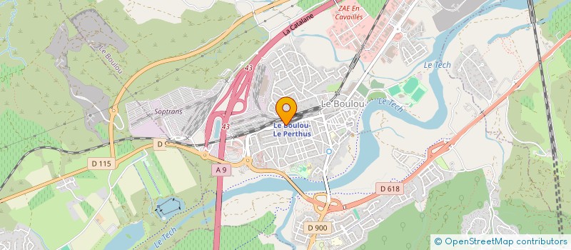 localisation de l'entreprise MONSIEUR ROMAIN MELONI  LE BOULOU