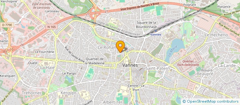 localisation de l'entreprise MONSIEUR ROMAIN MENNETRIER à VANNES