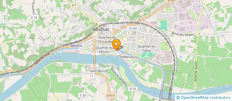 localisation de l'entreprise MONSIEUR ROMAIN MENOTTI  MOISSAC