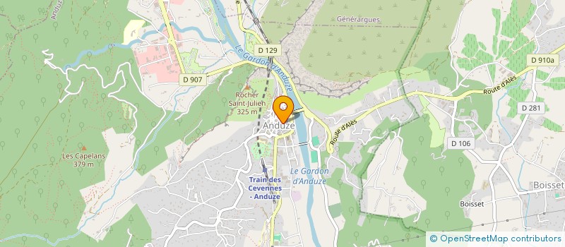localisation de l'entreprise MONSIEUR ROMAIN MERCIER à ANDUZE