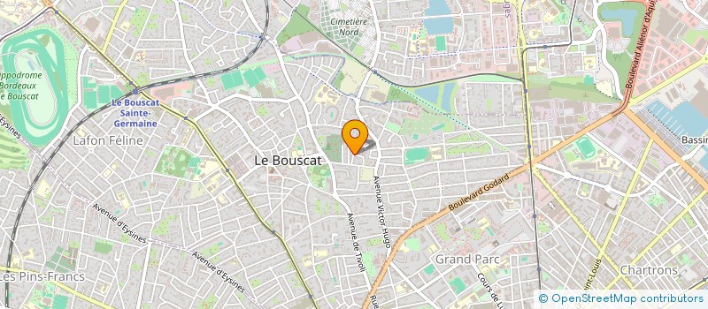 localisation de l'entreprise MONSIEUR ROMAIN MERCIER  LE BOUSCAT