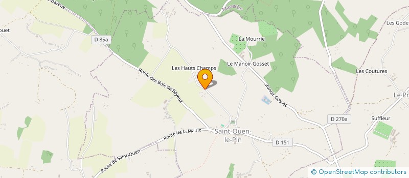 localisation de l'entreprise MONSIEUR ROMAIN MERCIER  SAINT-OUEN-LE-PIN