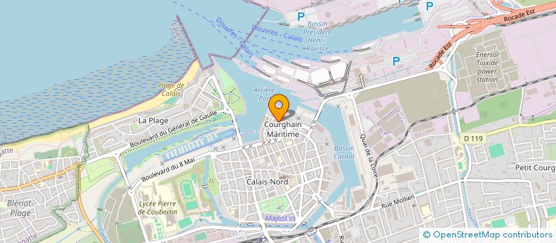 localisation de l'entreprise MONSIEUR ROMAIN MERLEN  CALAIS