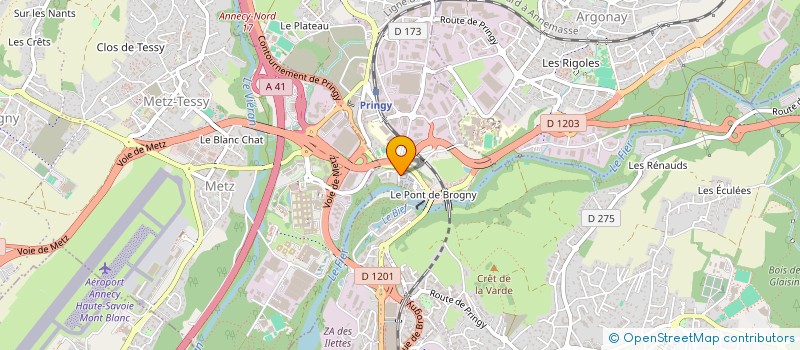 localisation de l'entreprise MONSIEUR ROMAIN MERMILLOD BLONDIN à ANNECY