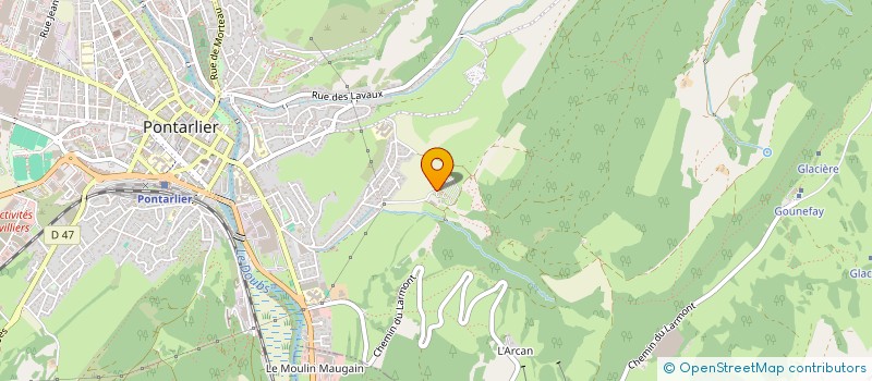 localisation de l'entreprise MONSIEUR ROMAIN MICHON  PONTARLIER