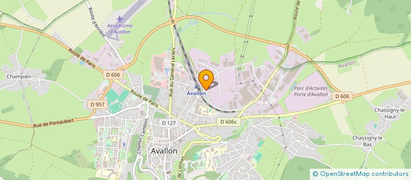 localisation de l'entreprise MONSIEUR ROMAIN MIGNON  AVALLON