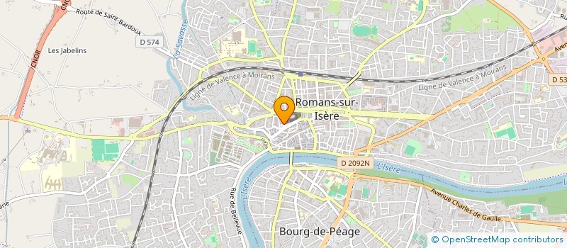 localisation de l'entreprise MONSIEUR ROMAIN MILLET  ROMANS-SUR-ISERE