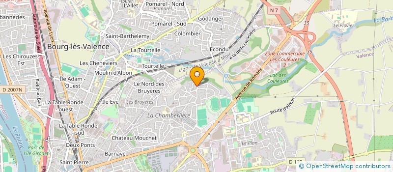 localisation de l'entreprise MONSIEUR ROMAIN MOLINS  VALENCE