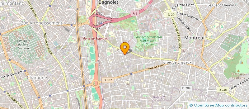 localisation de l'entreprise MONSIEUR ROMAIN MONFORT à BAGNOLET