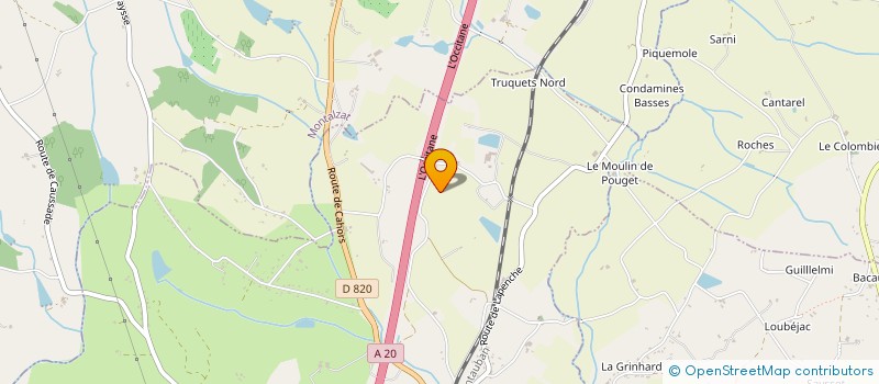 localisation de l'entreprise MONSIEUR ROMAIN MONFRAY  CAUSSADE