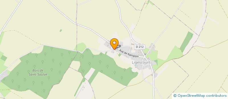 localisation de l'entreprise MONSIEUR ROMAIN MONGAUX  LIGESCOURT