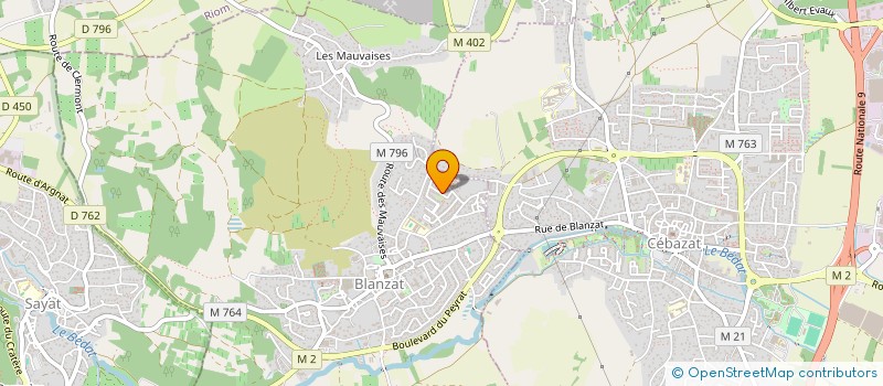 localisation de l'entreprise MONSIEUR ROMAIN MONNERET  BLANZAT