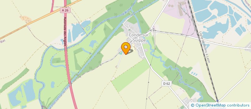 localisation de l'entreprise MONSIEUR ROMAIN MONNY  CONDE-SUR-SUIPPE