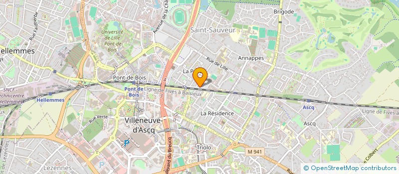 localisation de l'entreprise MONSIEUR ROMAIN MONTAGNE  VILLENEUVE-D'ASCQ