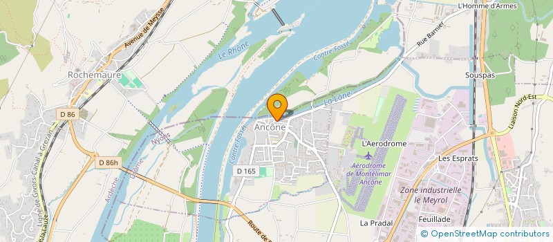 localisation de l'entreprise MONSIEUR ROMAIN MONTAGNON  ANCONE