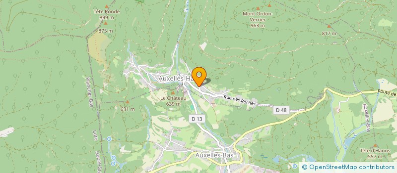 localisation de l'entreprise MONSIEUR ROMAIN MONTEIRO  AUXELLES-HAUT