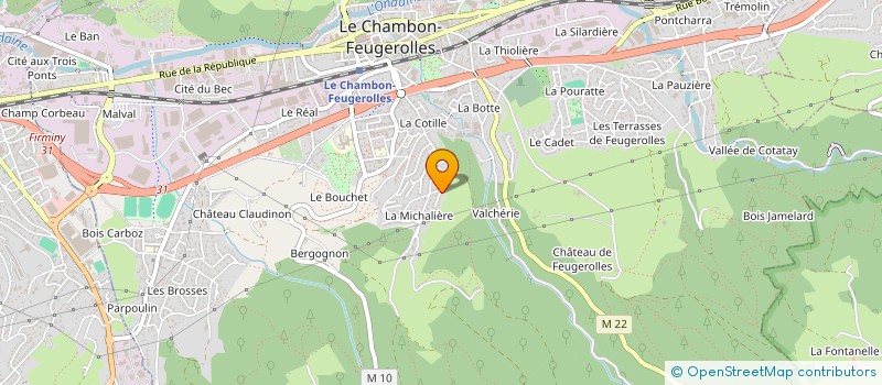 localisation de l'entreprise MONSIEUR ROMAIN MONTELLIMARD à LE CHAMBON-FEUGEROLLES