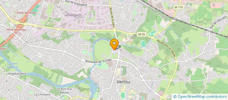 localisation de l'entreprise MONSIEUR ROMAIN MOREAU  VERTOU