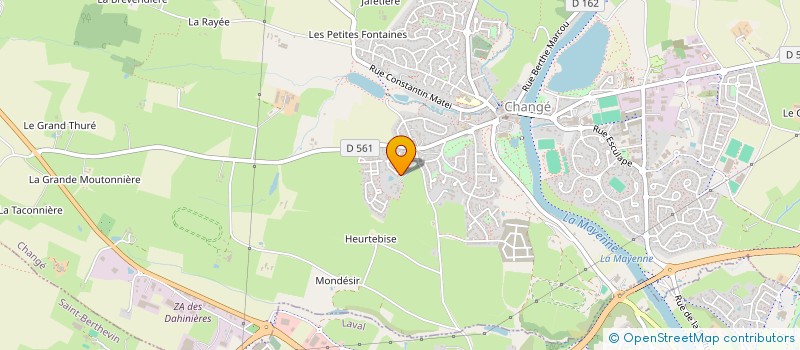 localisation de l'entreprise MONSIEUR ROMAIN MOREAU  CHANGE