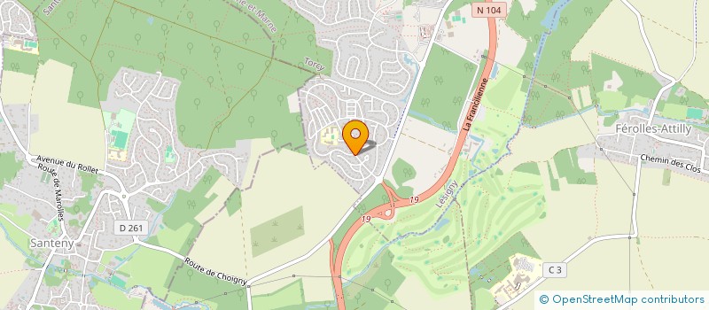 localisation de l'entreprise MONSIEUR ROMAIN MOREL  LESIGNY