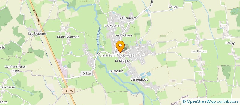 localisation de l'entreprise MONSIEUR ROMAIN MOREL  BRESSE VALLONS