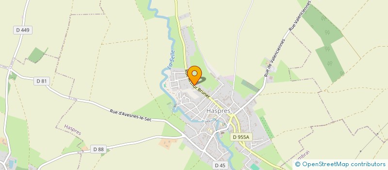 localisation de l'entreprise MONSIEUR ROMAIN MORELLE  HASPRES