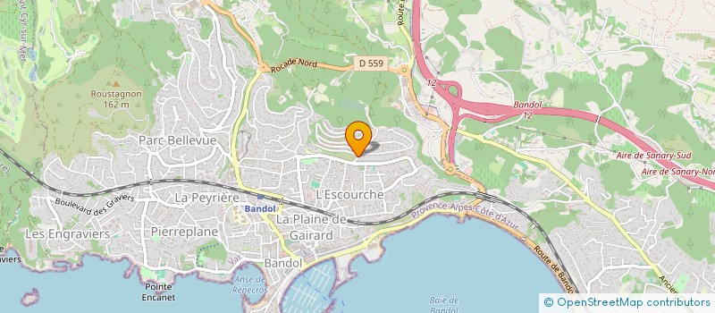 localisation de l'entreprise MONSIEUR ROMAIN MOROSSINI  BANDOL