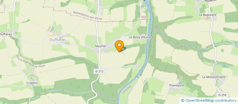 localisation de l'entreprise MONSIEUR ROMAIN MOULIN  OUFFIERES