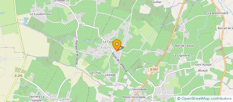 localisation de l'entreprise MONSIEUR ROMAIN MOULINEAU à FOURS